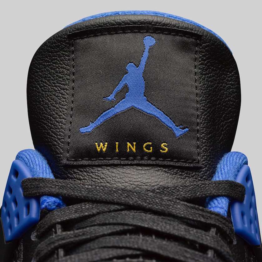 Air Jordan 4 Wings Black Blue 2019???????????