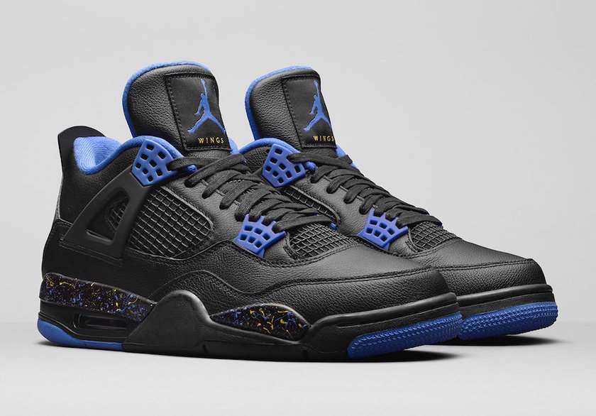 Air Jordan 4 Wings Black Blue 2019???????????