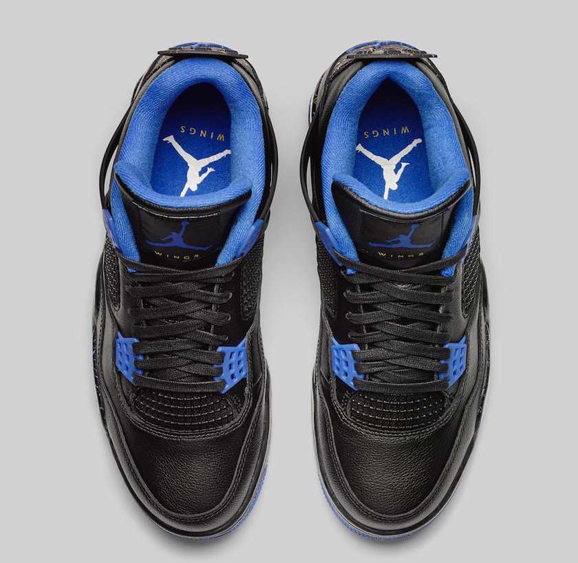 Air Jordan 4 Wings Black Blue 2019???????????