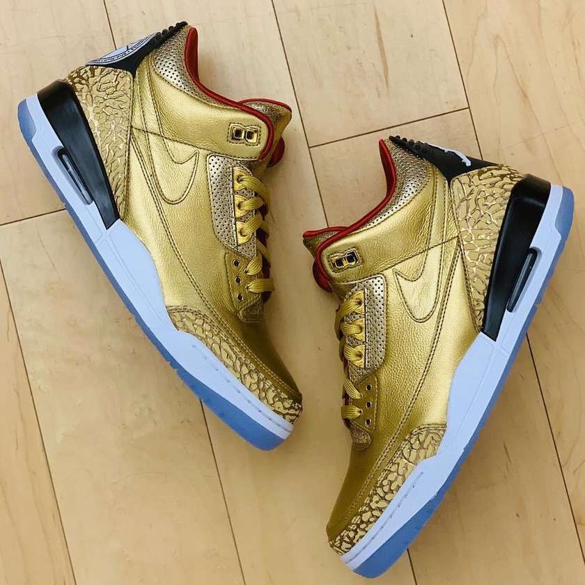 Gold Oscars Air Jordan 3 JTH Spike Lee 2019?????:registered:?????