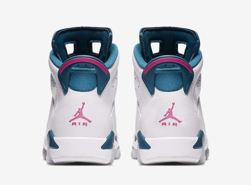 Air Jordan 6 GS Green Abyss Laser Fuchsia 543390-153???????????????