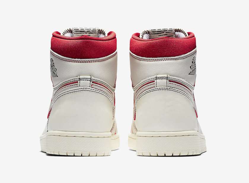 Air Jordan 1 Sail University Red 555088-160???????????????