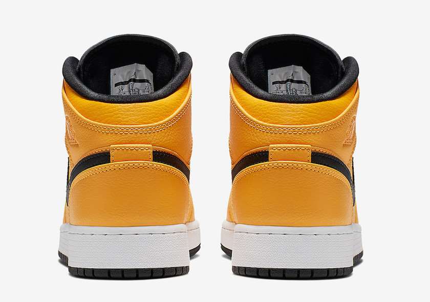 Air Jordan 1 Mid Taxi Yellow Black White 554724-700???????????