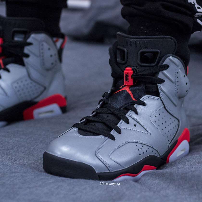 Air Jordan 6 Reflect Silver Infrared CI4072-001???????????