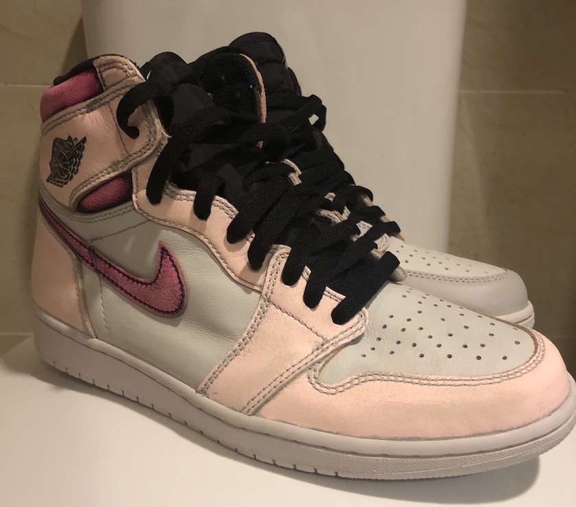 Air Jordan 1 Light Bone Crimson Tint Hyper Pink CD6578-006?????:registered:?????