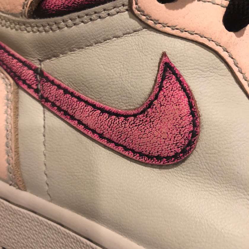 Air Jordan 1 Light Bone Crimson Tint Hyper Pink CD6578-006?????:registered:?????