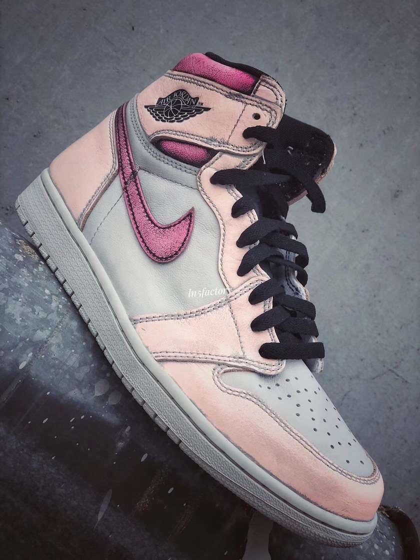 Air Jordan 1 Light Bone Crimson Tint Hyper Pink CD6578-006?????:registered:?????