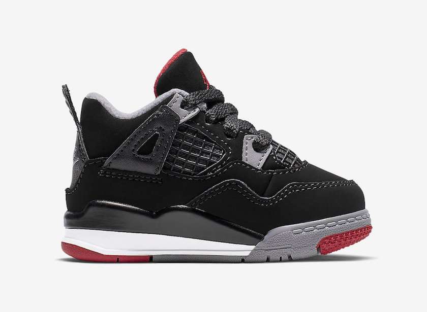 Air Jordan 4 Bred TD Toddler BQ7670-060?????:registered:?????