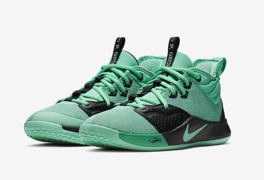 Nike PG 3 GS Menta Green Emerald Rise AQ2462-330???????????